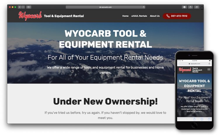 wyocarb.com website after using Big Shifter