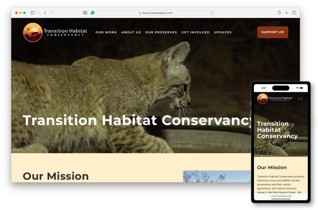 Transition Habitat New Website Screenshot